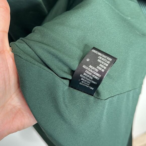 Katherine Kelly Dark Green Sleeveless Dress V Inset Front and Back Size 4 - Picture 6 of 8